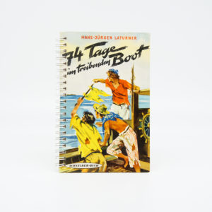 VINTAGE Notizbuch 74 Tage im treibenden Boot
