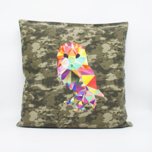 Kissen Eddi Eule auf Camouflage