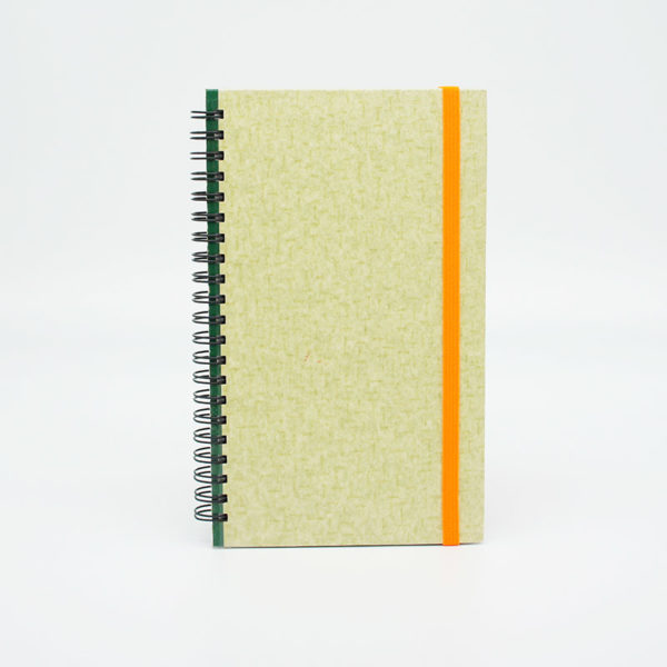 VINTAGE Notizbuch 60ies chic meets neon orange