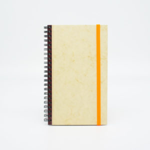 VINTAGE Notizbuch 60ies chic meets neon orange