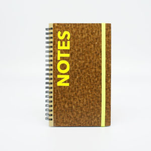 VINTAGE Notizbuch 60ies chic meets neon gelb