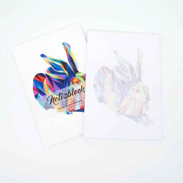 Notizblock DIN A5 Hans Hase blau – Bild 2