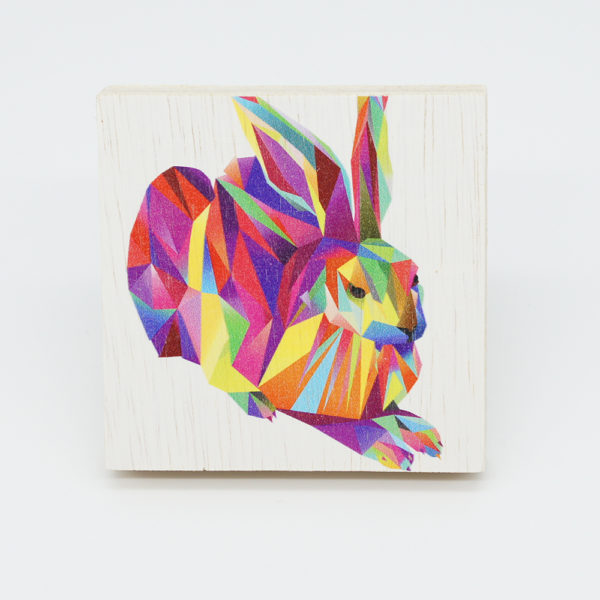 Kleines Holzbild Hans Hase Nr. 10