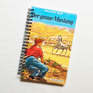VINTAGE Notizbuch Der graue Mustang