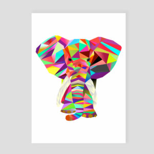 Bildkarte Emil Elefant DIN A5