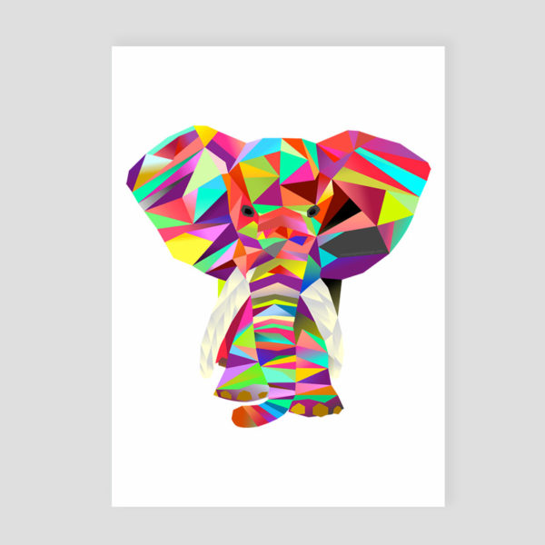 Bildkarte Emil Elefant DIN A5
