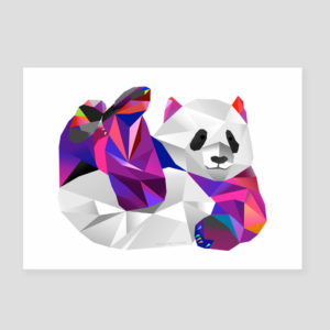 Bildkarte Pauline Panda DIN A5