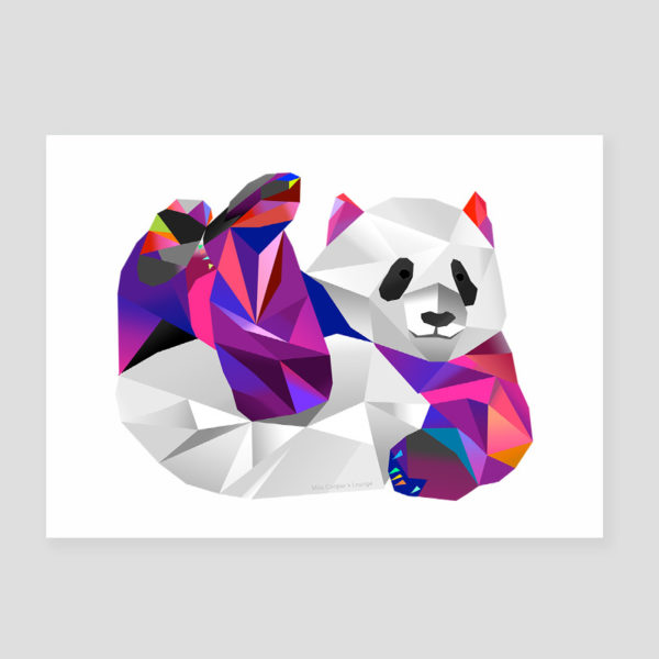 Bildkarte Pauline Panda DIN A5
