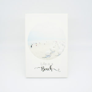 Bild auf Leinwand - Life is a beach