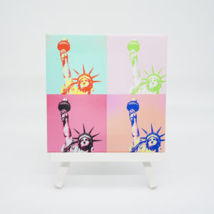 Bild auf Leinwand - New York Miss Liberty PopArt 1