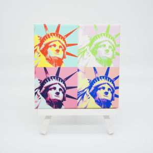 Bild auf Leinwand - New York Miss Liberty PopArt 2