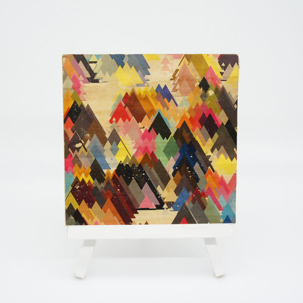Holzbild Grafikdesign Berge #2