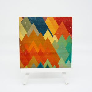 Holzbild Grafikdesign Zack-Zack #2
