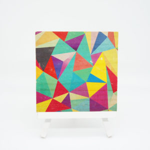 Holzbild Grafikdesign Kaleidoskop Nr. 2