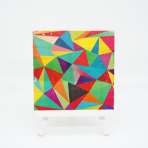 Holzbild Grafikdesign Kaleidoskop Nr. 7