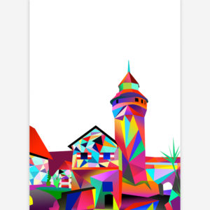 Postkarte Sinwellturm Kaiserburg Nürnberg