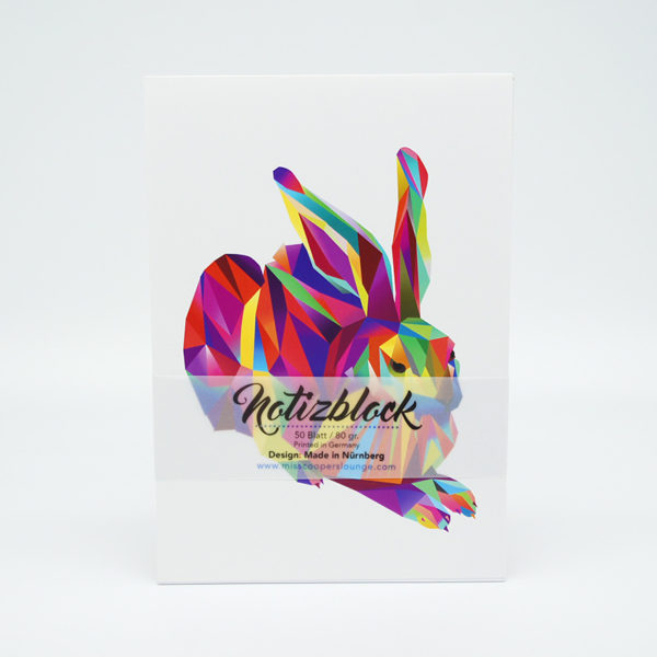 Notizblock DIN A5 Hans Hase pink