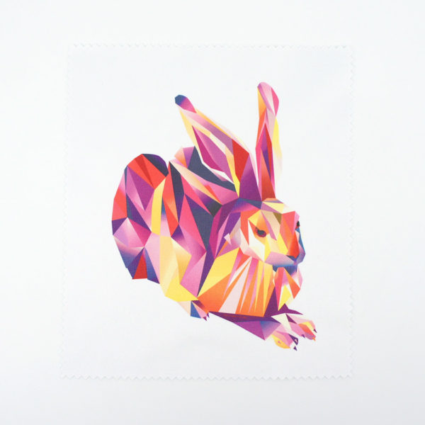 Brillenreinigungstuch Hans Hase weinrot