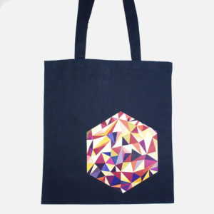 Tragetasche Hexagon dunkelblau #2