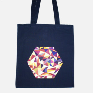 Tragetasche Hexagon dunkelblau #1