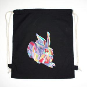 Turnbeutel Hans Hase grau