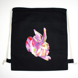 Turnbeutel Hans Hase rosa