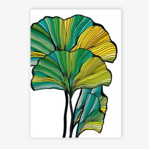 Grafikdruck Ginkgo #1