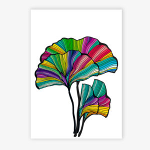 Grafikdruck Ginkgo #2