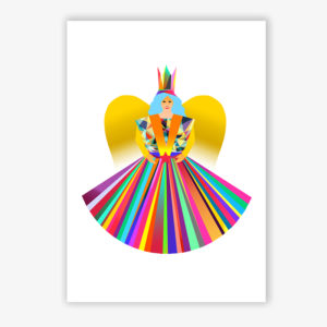 Grafikdruck Rauschgoldengel 1