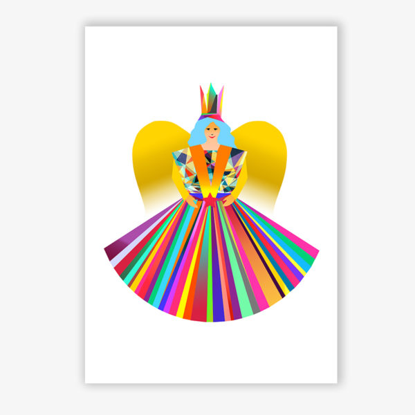 Grafikdruck Rauschgoldengel 1