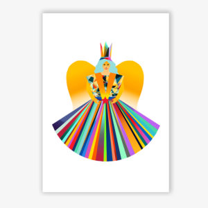 Grafikdruck Rauschgoldengel 2
