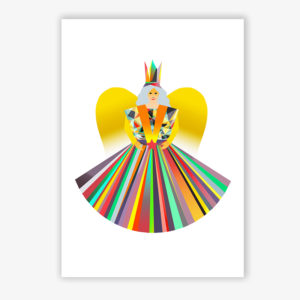 Grafikdruck Rauschgoldengel 3