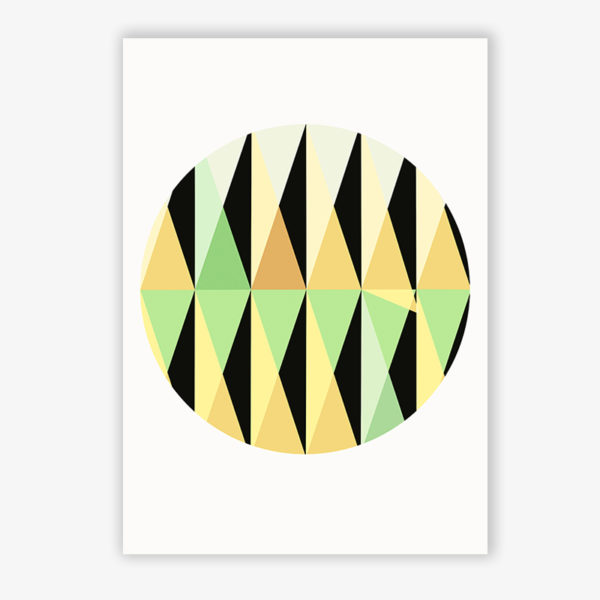 Grafikdruck Serie Zackenkreis 3
