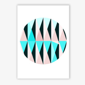 Grafikdruck Serie Zackenkreis 4