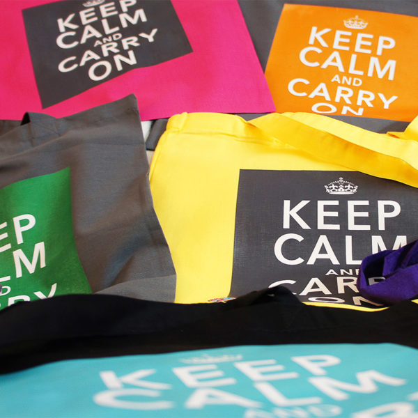 Tragetasche Keep Calm schwarz&hellgrün – Bild 2