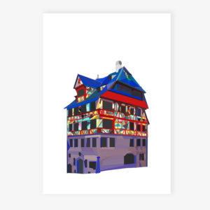 Grafikdruck Nürnberg Dürer Haus #1