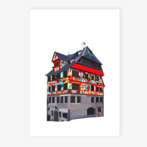 Grafikdruck Nürnberg Dürer Haus #3