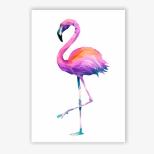 Grafikdruck Flamingo Nr. 2