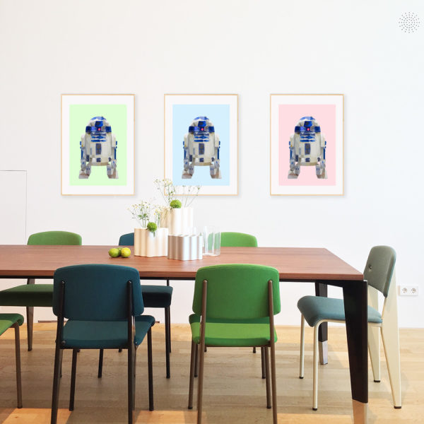 Grafikdruck R2D2 - hellgrün – Bild 2