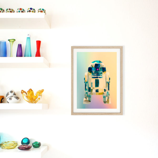 Grafikdruck R2D2 Print – Bild 2