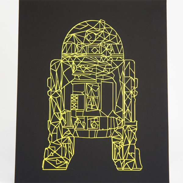 R2D2 - Design Bild Plott neon gelb (größer) – Bild 2
