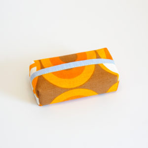 Taschentuch Täschchen 70ies Orange