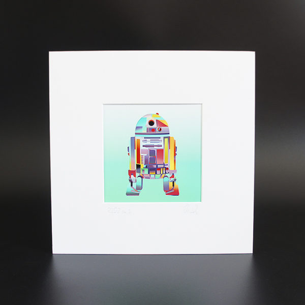 R2D2 - POP ART Bild Druck Nr. 3 Unikat