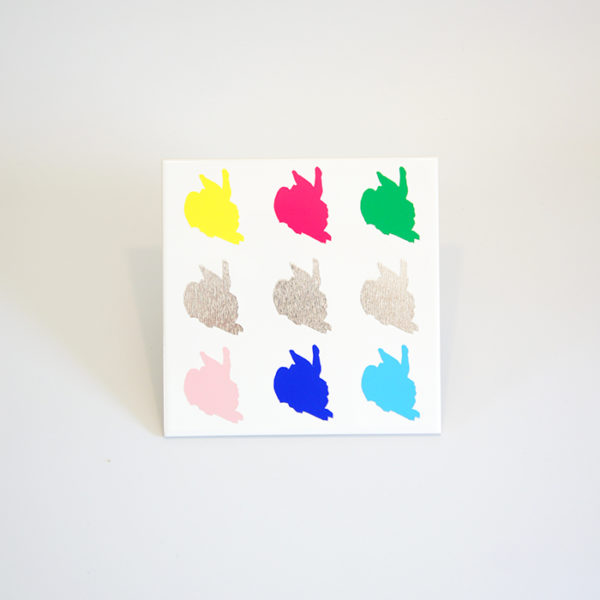 Wilde Häschen - POP ART Bildfliese Nr. 14