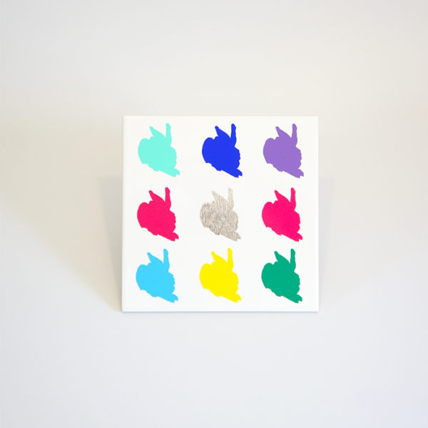 Wilde Häschen - POP ART Bildfliese Nr. 15