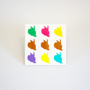 Wilde Häschen - POP ART Bildfliese Nr. 16