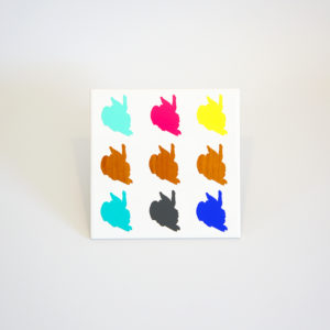 Wilde Häschen - POP ART Fliese Nr. 2