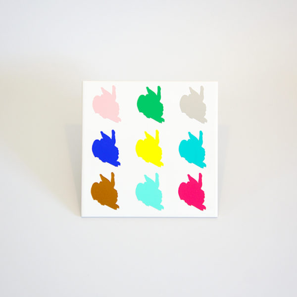 Wilde Häschen - POP ART Fliese Nr. 3