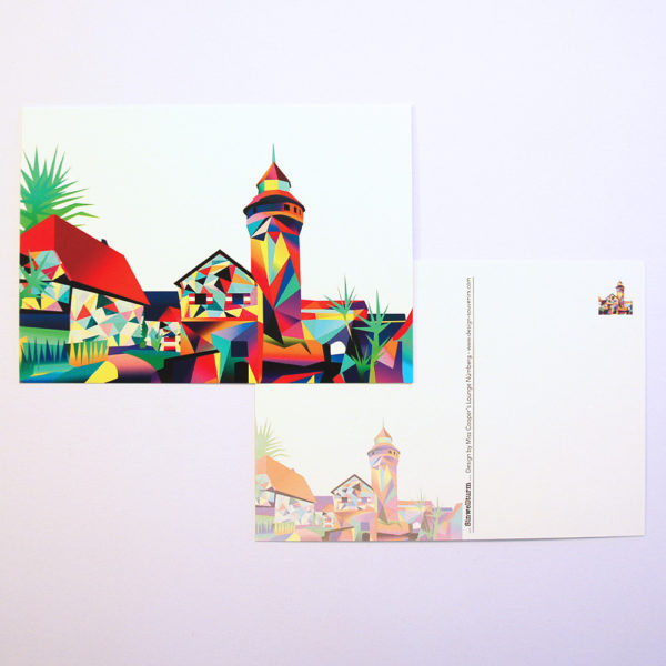 Postkarte Sinwellturm Kaiserburg Nürnberg – Bild 2