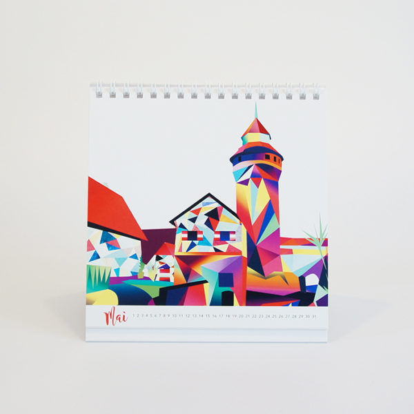Nürnberg immerwährender Tischkalender 15 x 15 cm – Bild 3
